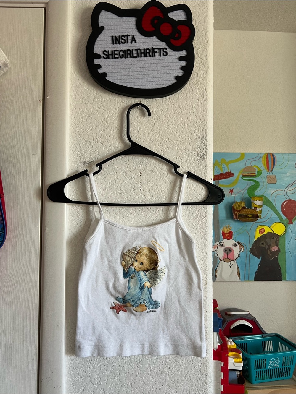 90’s angel baby tank